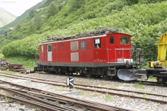 HGe 4/4 Nr. 16 ex BVZ, abgestellt in Gletsch