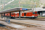 Deh 4/4 I und II in Andermatt. 1988