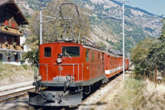 HGe 4/4 I 36 in Mörel. 1983