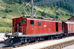 HGe 4/4 I 33 in Oberwald. 1987