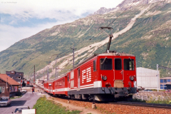 Deh 4/4 II 91 in Andermatt. 1988