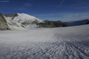 Cab. des Vignettes --> Cab. de Bertol |  Glacier du M. Collon. Aufstieg zum Col de l'Evêque. Pigne d'Arolla