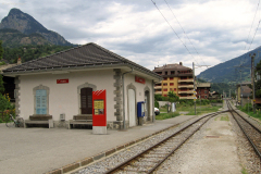 Station Naters vor der Einstellung der Strecke 2007