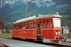 Meiringen-Innertkirchen-Bahn MIB, Meiringen 1982