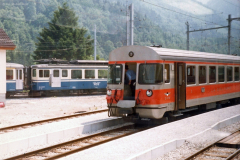 Montreux–Berner Oberland-Bahn MOB. Montbovon, 1982
