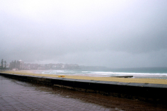 Sydney, Manly Beach, es regnet auch mal...