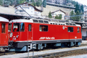 Ge 4/4 II 616 in St. Moritz. 1989