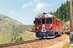 ABe 4/4 51 zwischen der Galleria Lunga und Alp Grüm. 1990