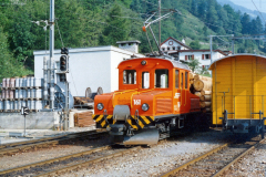 Ge 4/4 161 in Poschiavo. 1990