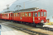 ABe 4/4 32 und 31 in Ospizio Bernina. 1991
