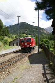 Ge 4/4 I 603 bei der Einfahrt in Bergün/Bravuogn