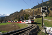 Glacier-Express mit Ge 4/4 III 650 oberhalb Bergün/Bravuogn