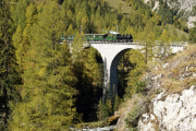G 4/5 107 auf dem Albula-Viadukt III zwischen Preda und Bergün