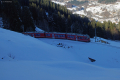 Allegra mit RE 1033 nach Davos Platz nach dem Kehrtunnel von Cavadürli ob Klosters