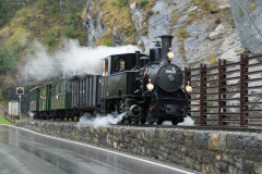 Bahnoldtimer - 20 Jahre Club 1889: "Holsboer Memorial Express" mit G 3/4 11 unterhalb Bergün