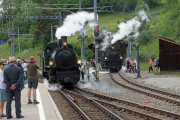 Dampfzug "Davoser Rundfahrt" mit Doppeltraktion G4/5 107 & 108
