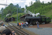 Dampfzug "Davoser Rundfahrt" mit Doppeltraktion G4/5 107 & 108