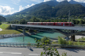 Neue und alte Hinterrheinbrücke Reichenau