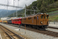25 Jahre Club 1889 - Jubiläumszug "Lago-Bianco-Riviera-Express" mit "BB 81" der Museumsbahn Blonay-Chamby (BC) und "Goldliner" TW2 46, Poschiavo