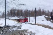 Priv. Fotofahrt mit Bernina-Krokodil und TW2 im Schneegestöber