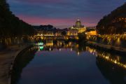 Rom, Tiber, Engelsbrücke, Petersdom