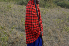 Junger Massai (unsere Nachtwache!)