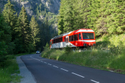 Mont Blanc-Express. Transports de Martigny et Régions TMR, Martigny - Châtelard (MC). Barberine (F)