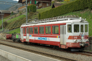 Transports Publics du Chablais TPC - Aigle-Ollon-Monthey-Champéry (AOMC) - kurz vor der Umstellung auf Abt-Zahnstange und 1.5kV=