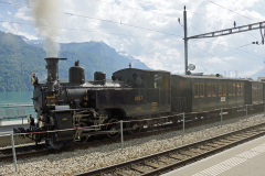 Zentralbahn zb. HG 3/3 1067 der Ballenberg-Dampfbahn in Brienz