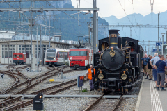 Zentralbahn zb - Dampfsonderfahrt der Brünig Dampfbahn BDB von Giswil nach Interlaken Ost